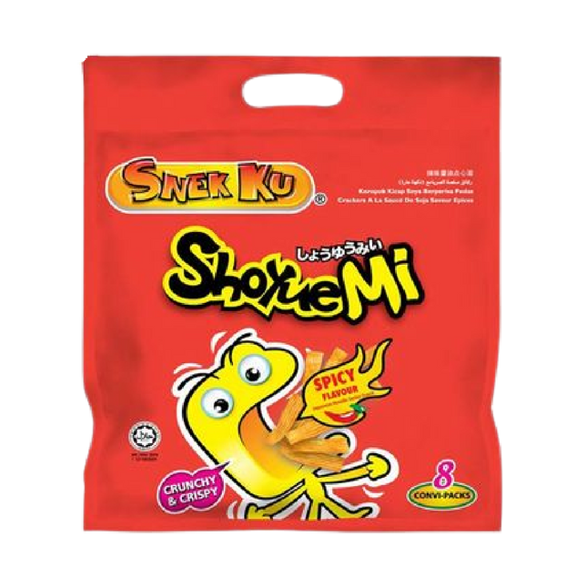 SNEK KU SHOYUEMI Spicy Flavour Snack 112g (Case 24)