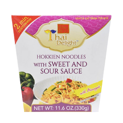 THAI DELIGHT Hokkien Noodles With Sweet Sour Sauce 330g (Case 12)