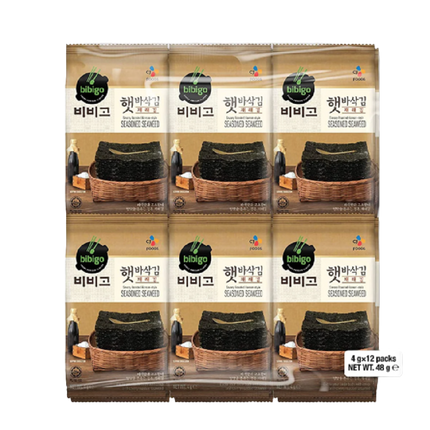 CJ BIBIGO Seasoned Seaweed Jaerae Snacks 4g (Case 120)