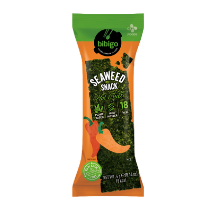 CJ BIBIGO Seaweed Snack Hot Chilli 4g (Case 36)