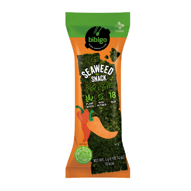 CJ BIBIGO Seaweed Snack Hot Chilli 4g (Case 36)