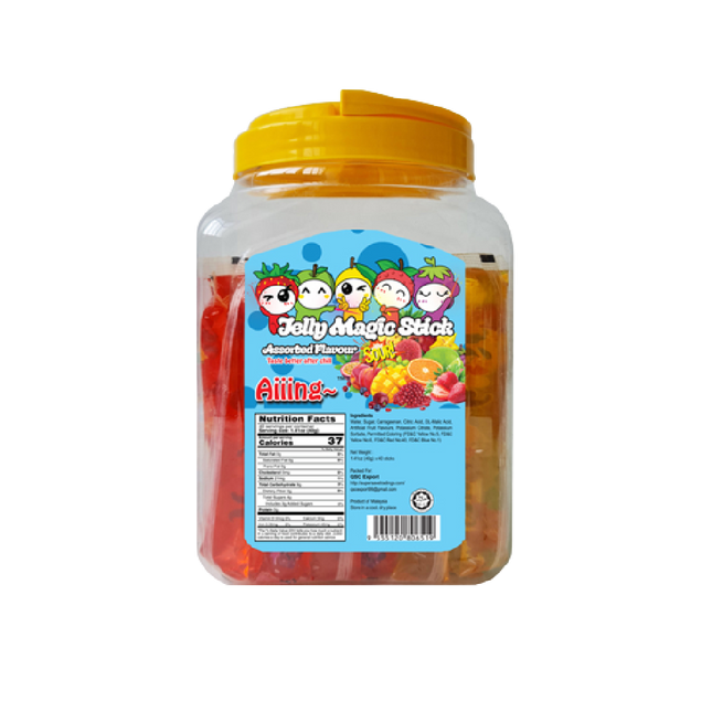 Aiiing Jelly Stick (Sour) - Assorted 1kg6 (40 pcs) (Case 6)