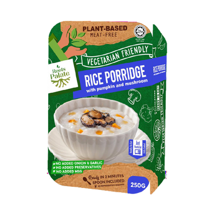 Roots Palate Vegetarian Rice Porridge With Pumpkin And Mushroom 250g (Case 36)