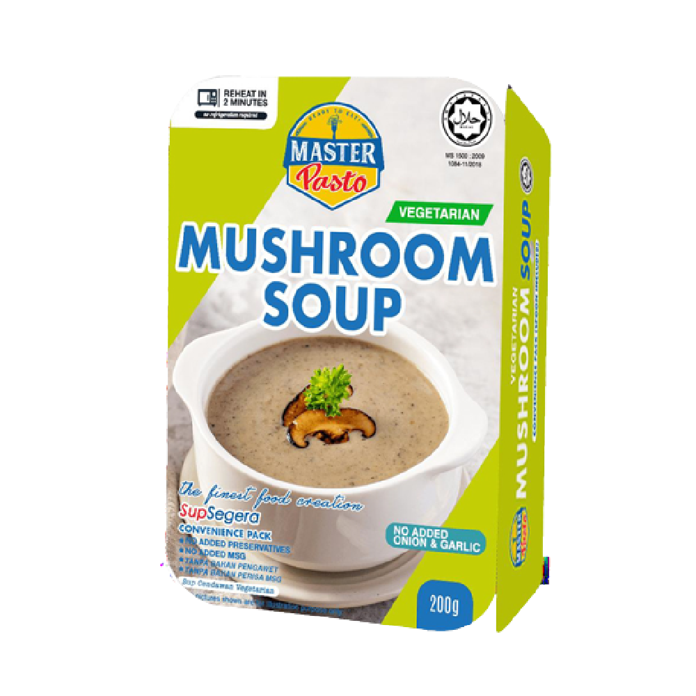 Master Pasto Vegetarian Mushroom Soup 200g (Case 36)