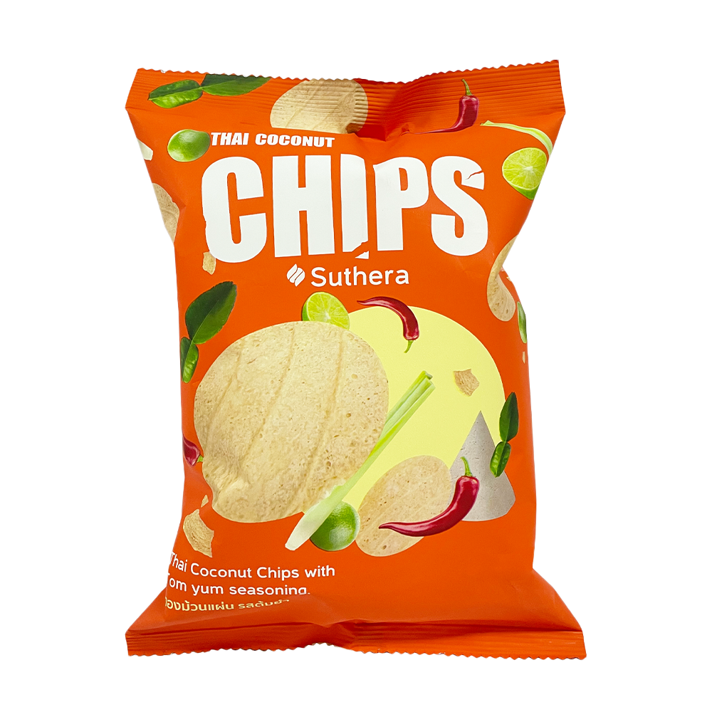 SUTHERA Coconut Chips TomYum 42g (Case 24)