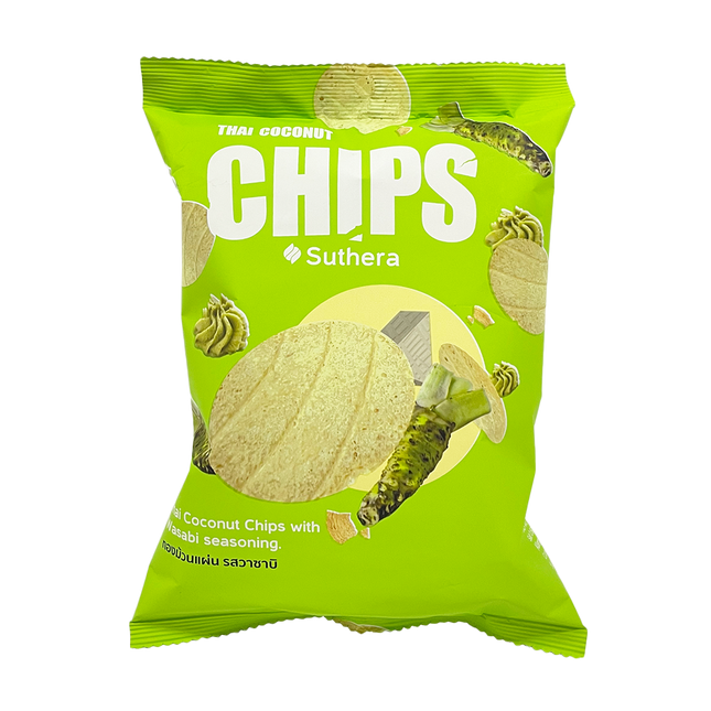 SUTHERA Coconut Chips Wasabi 42g (Case 24)