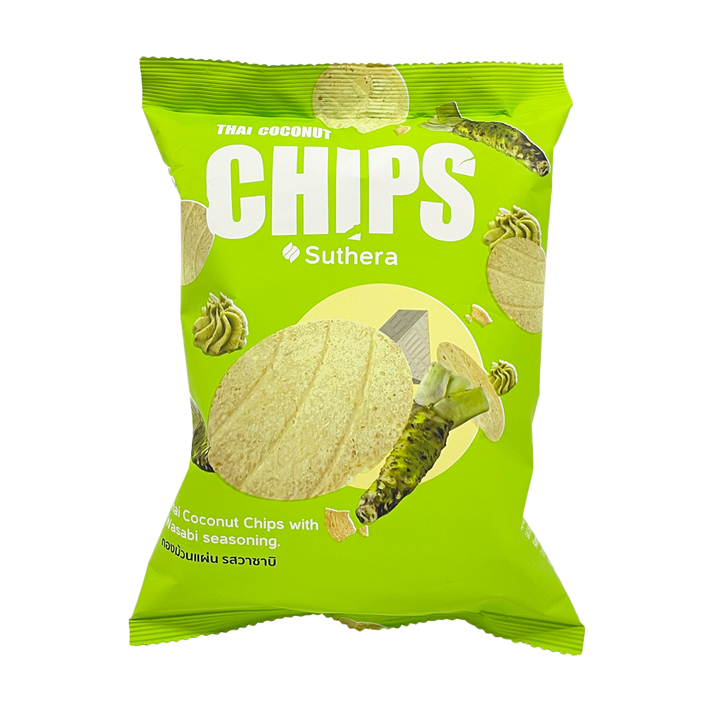 SUTHERA Coconut Chips Wasabi 42g (Case 24)