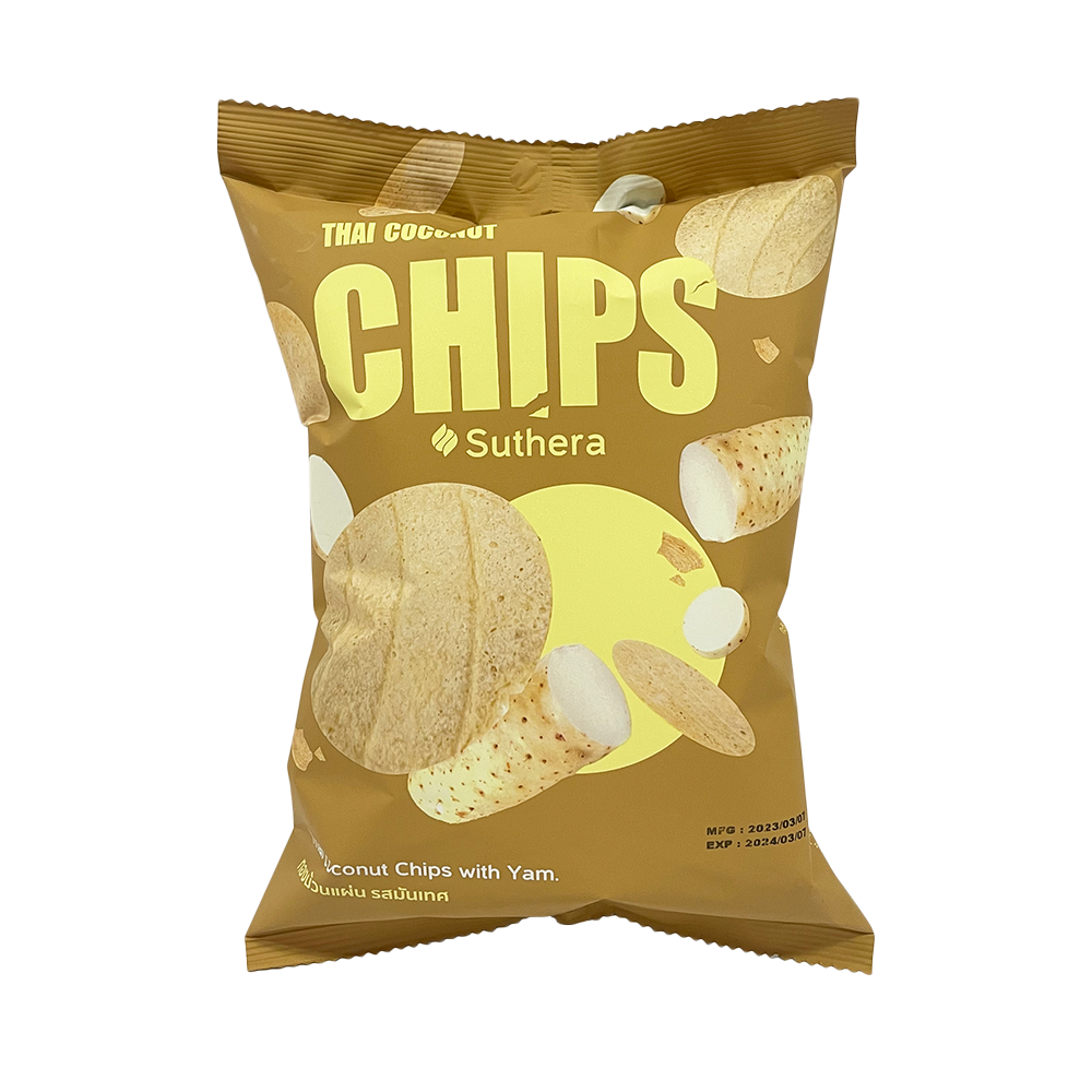 SUTHERA Coconut Chips Yam 42g (Case 24)