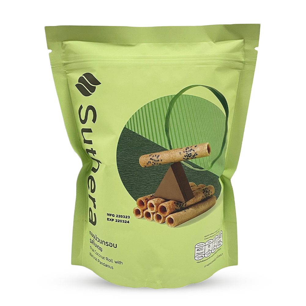 SUTHERA Coconut Roll Natural Pandanus 70g (Case 24)