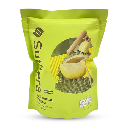 SUTHERA Coconut Roll Natural Durian 70g (Case 24)