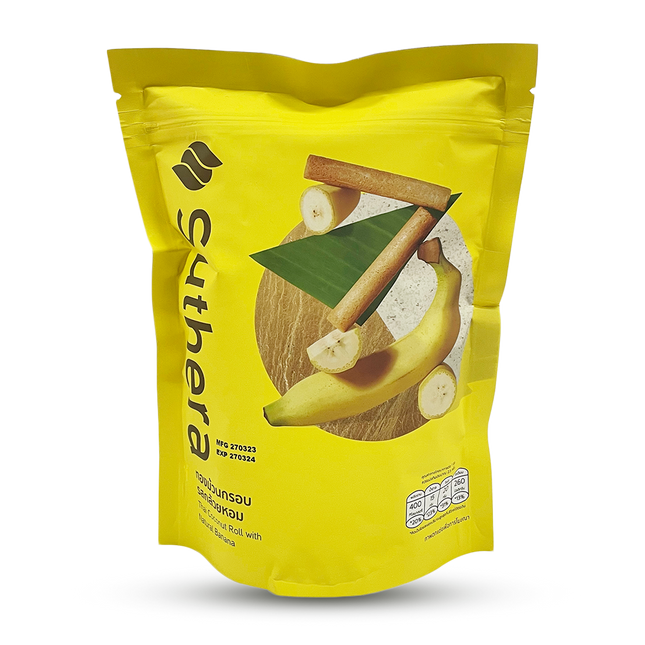 SUTHERA Coconut Roll Natural Banana 70g (Case 24)