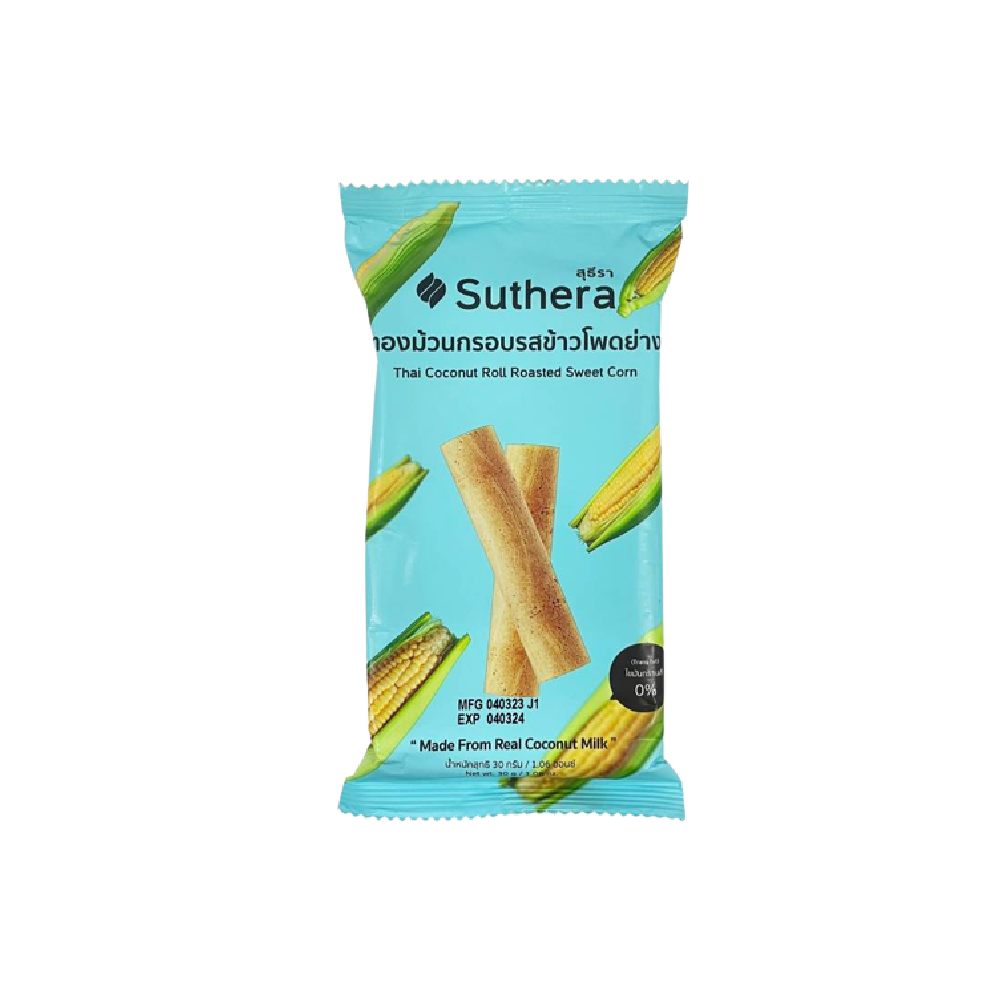 SUTHERA Coconut Roll Roasted Sweet Corn 30g (Case 72)