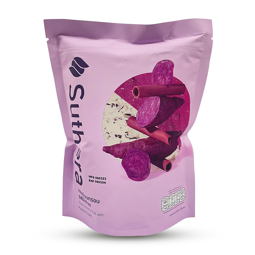 SUTHERA Coconut Roll Purple Potato 70g (Case 24)