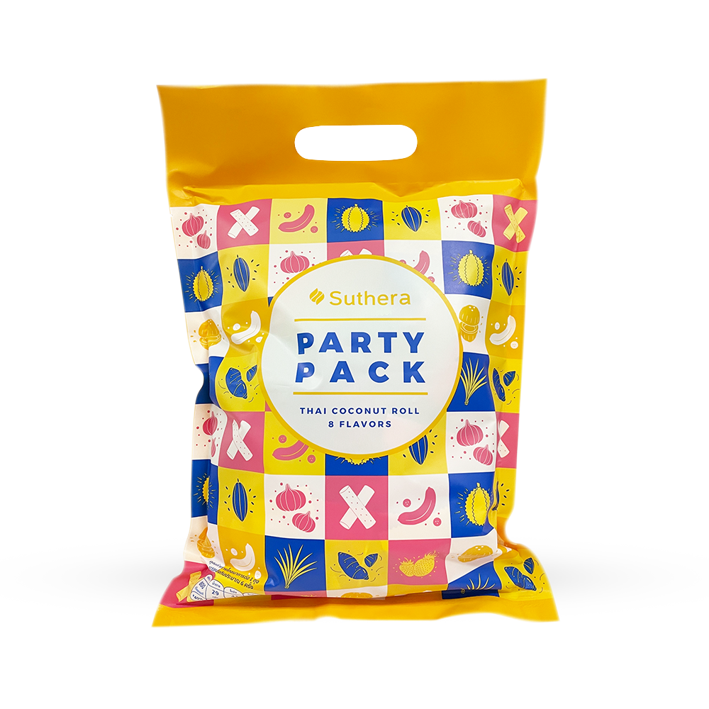 SUTHERA Coconut Roll Party Pack 153.6g (24 pcs) (Case 12)