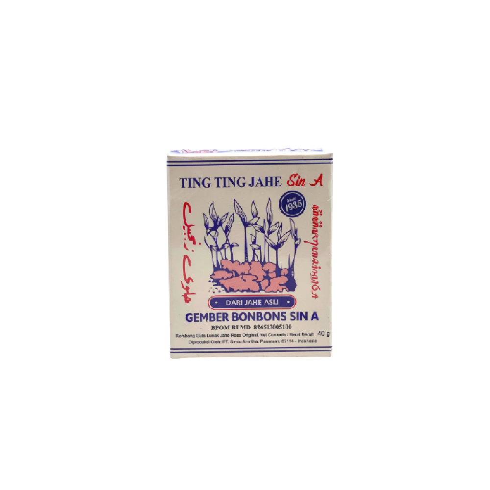 Sin A Ting Ting Jahe - Ginger Candy 40g (Case 65)