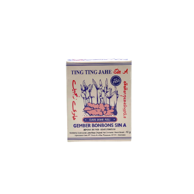 Sin A Ting Ting Jahe - Ginger Candy 40g (Case 65)