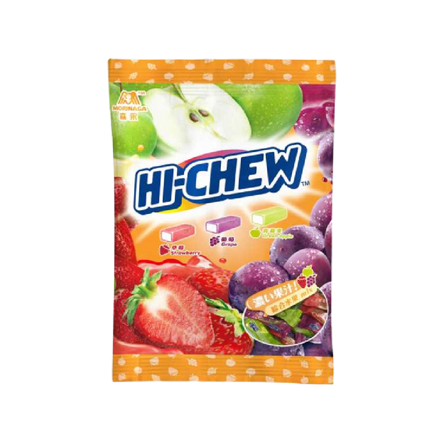 MORINAGA Hi-Chew Strawberry, Grape & Green Apple Favors 110g (Case 10)