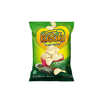 Kusuka Cassava Chips Seaweed Flavour 180g (Case 10)
