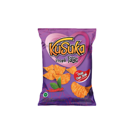 Kusuka Yam Chips Spicy Lime Leaves Flavor 68g (Case 10)