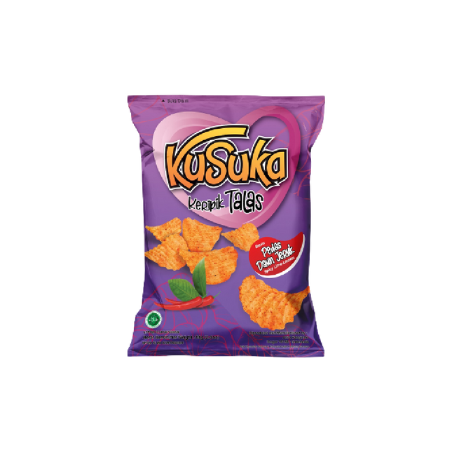 Kusuka Yam Chips Spicy Lime Leaves Flavor 68g (Case 10)