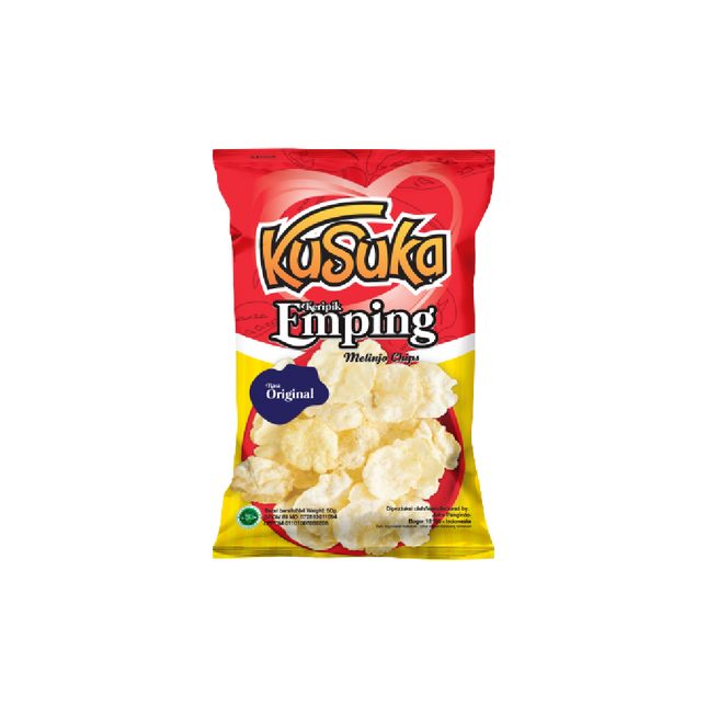 Kusuka Melinjo Chips Original Flavor 40g (Case 20)