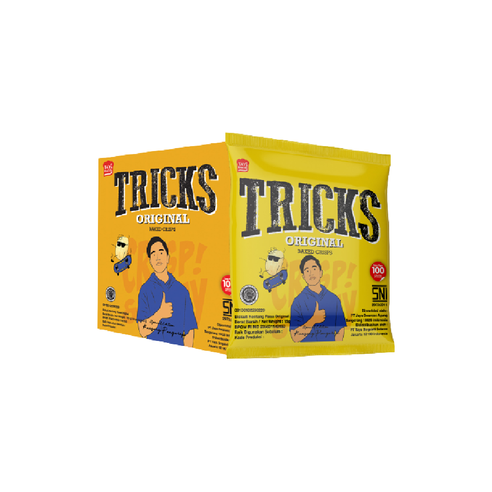 Tricks Baked Potato Crisps - Original 150g (Case 24)