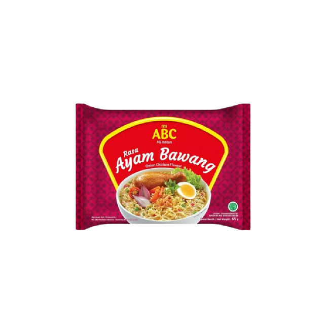 ABC Onion Chicken Flavour Noodles 65g (Case 40)