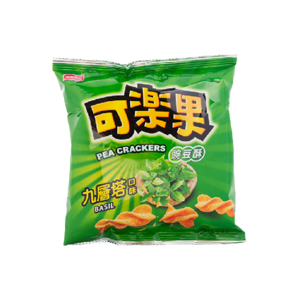 Lian Hwa Foods - Pea Crackers (Basil Flavor) 48g (Case 12)