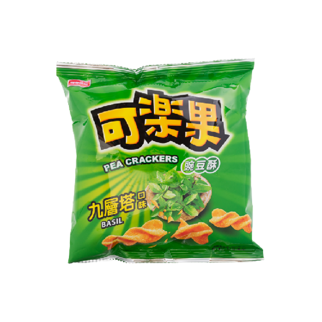 Lian Hwa Foods - Pea Crackers (Basil Flavor) 48g (Case 12)
