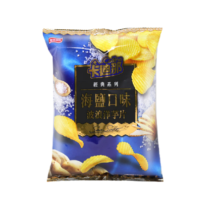 Lian Hwa Foods - Cadina Potato Chips Crinkle Cut (Sea Salt Flavor) 70g (Case 12)