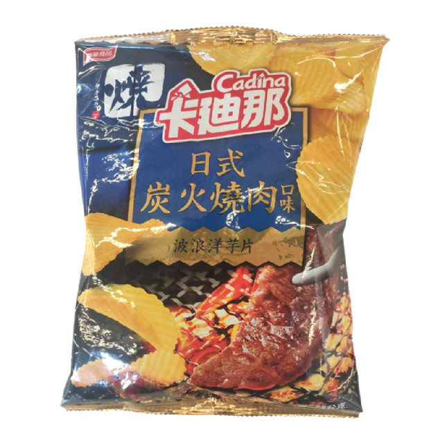 Lian Hwa Foods - Cadina Potato Chips Crinkle Cut (Japanese Barbecue Flavor) 70g (Case 12)
