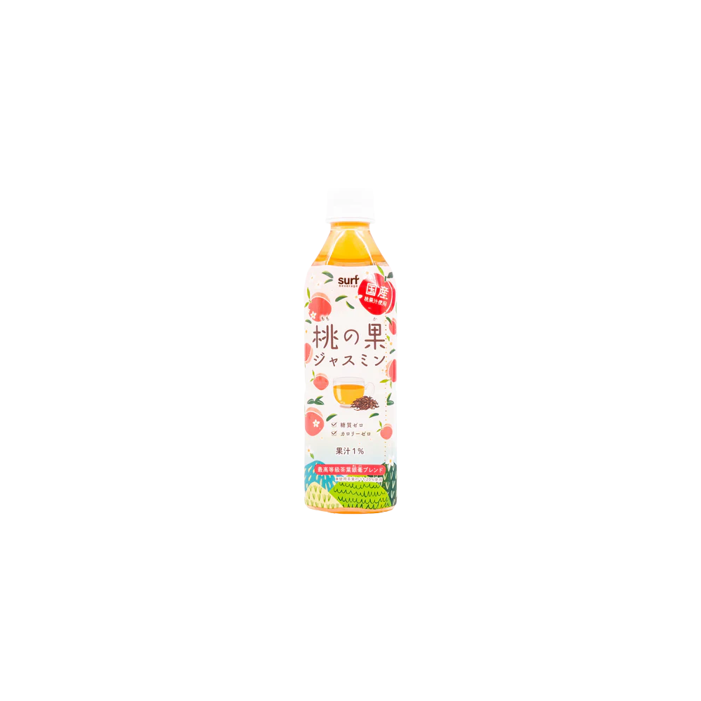 SURF BEVERAGE Peach and Jasmine Tea 500ml (Case 24)
