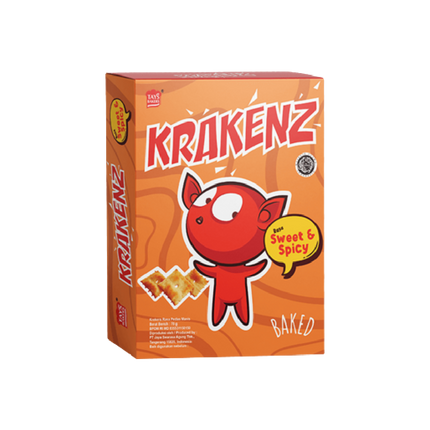 Krakenz Box Snack - Sweet & Spicy Flavor 70g (Case 24)