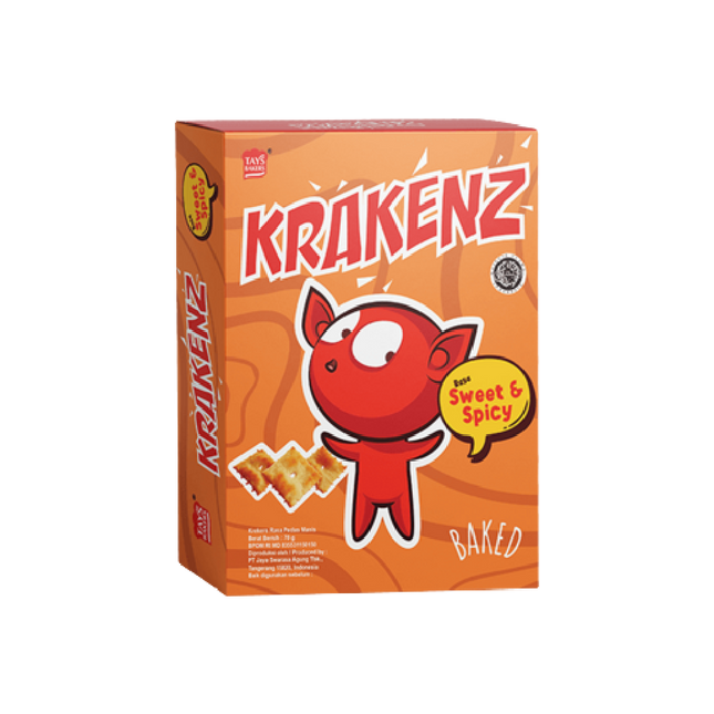 Krakenz Box Snack - Sweet & Spicy Flavor 70g (Case 24)