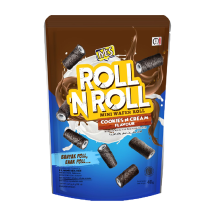 Iyes Roll N Roll Cookies & Cream 40g (Case 40)