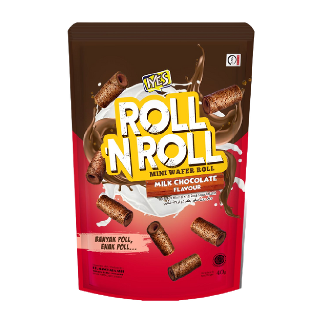 Iyes Roll N Roll Milk Chocolate 40g (Case 40)