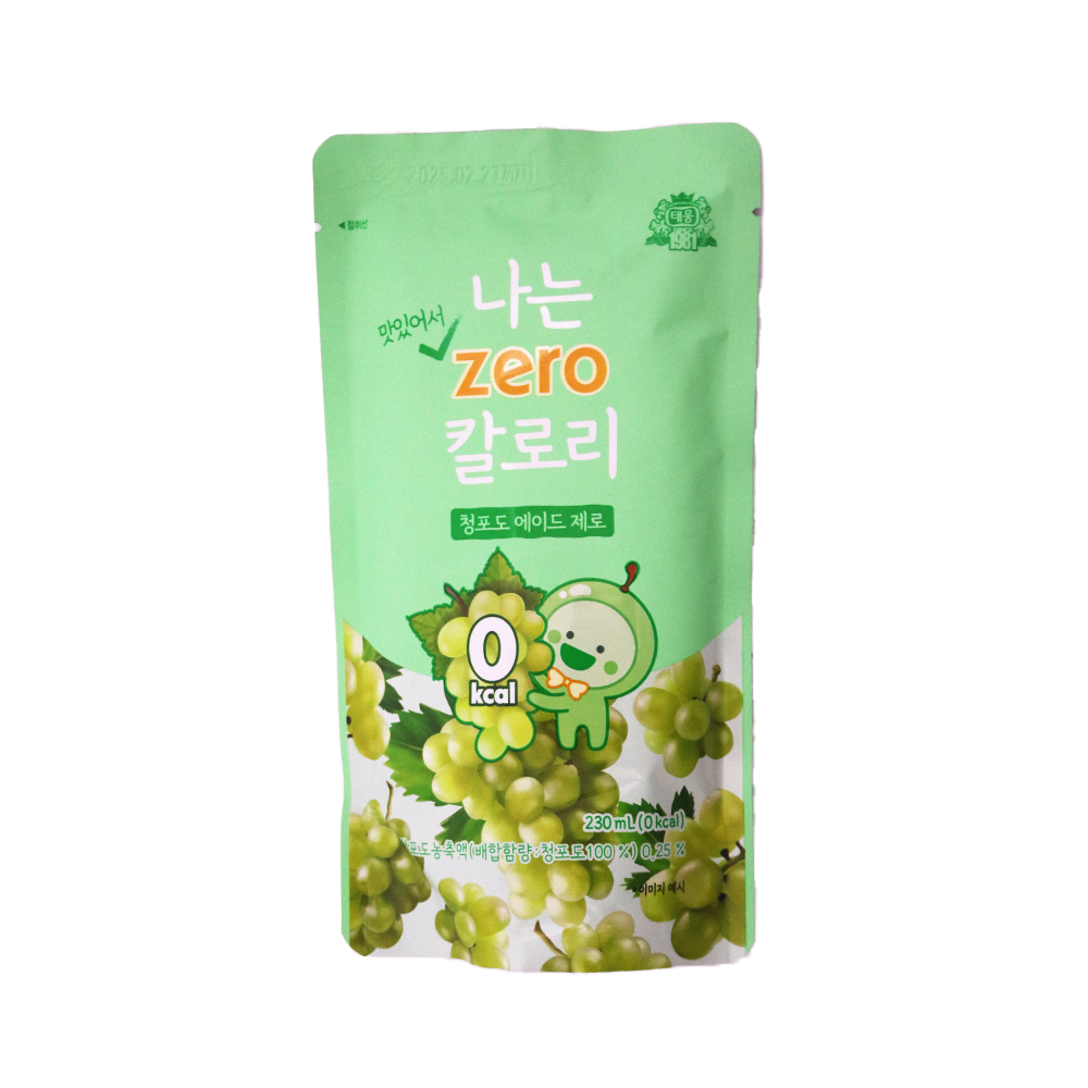 TAEWOONG I'm Zero Calory Green Grape Ade 230ml (Case 50)