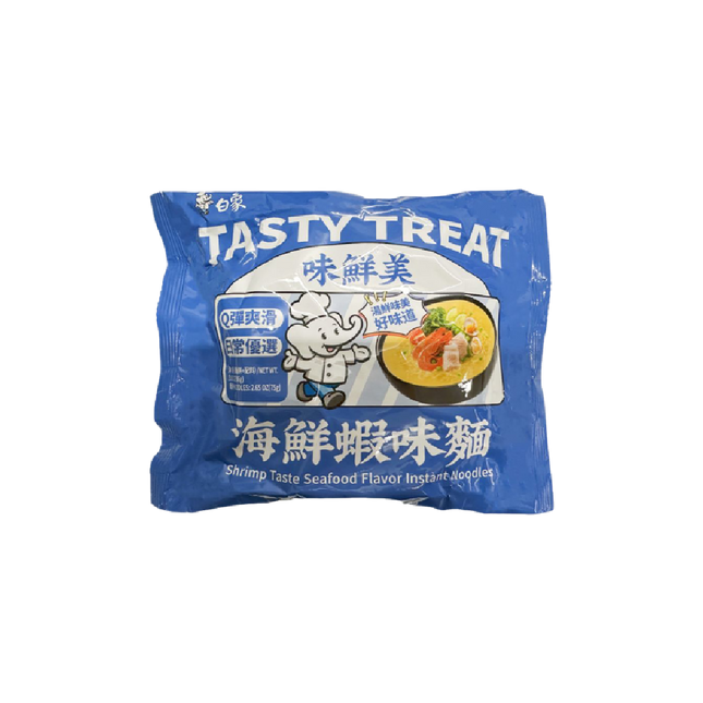 Baixiang Instant Noodles Shrimp Taste Seafood Flavor 86g (Case 30)