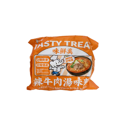 Baixiang Instant Noodles Artificial Spicy Beef Flavour 86g (Case 30)