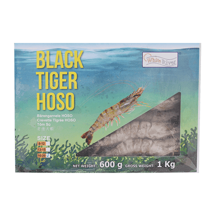 Black Tiger HOSO 16/20 600g net (1kg Gr) (Case 10)