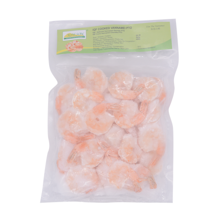 Kim Son IQF Cooked Vannamei PTO 26/30 500g (Case 20)