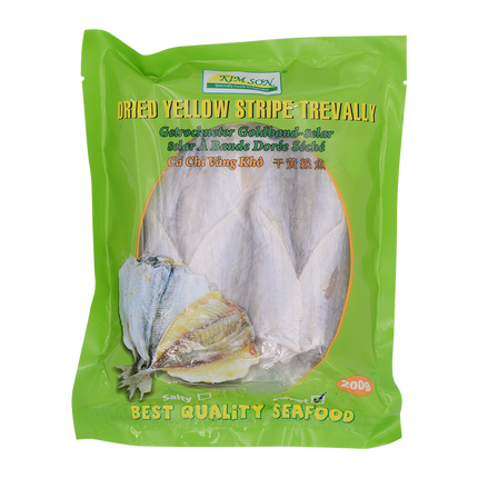 Kim Son Dried Yellow Stripe Trevally Sweet 200g (Case 50)