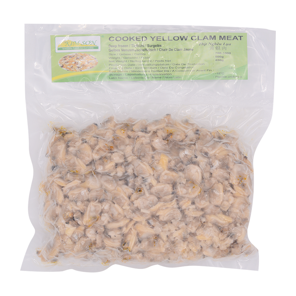 Kim Son Cooked Yellow Clam 700-1000 500g (Case 20)