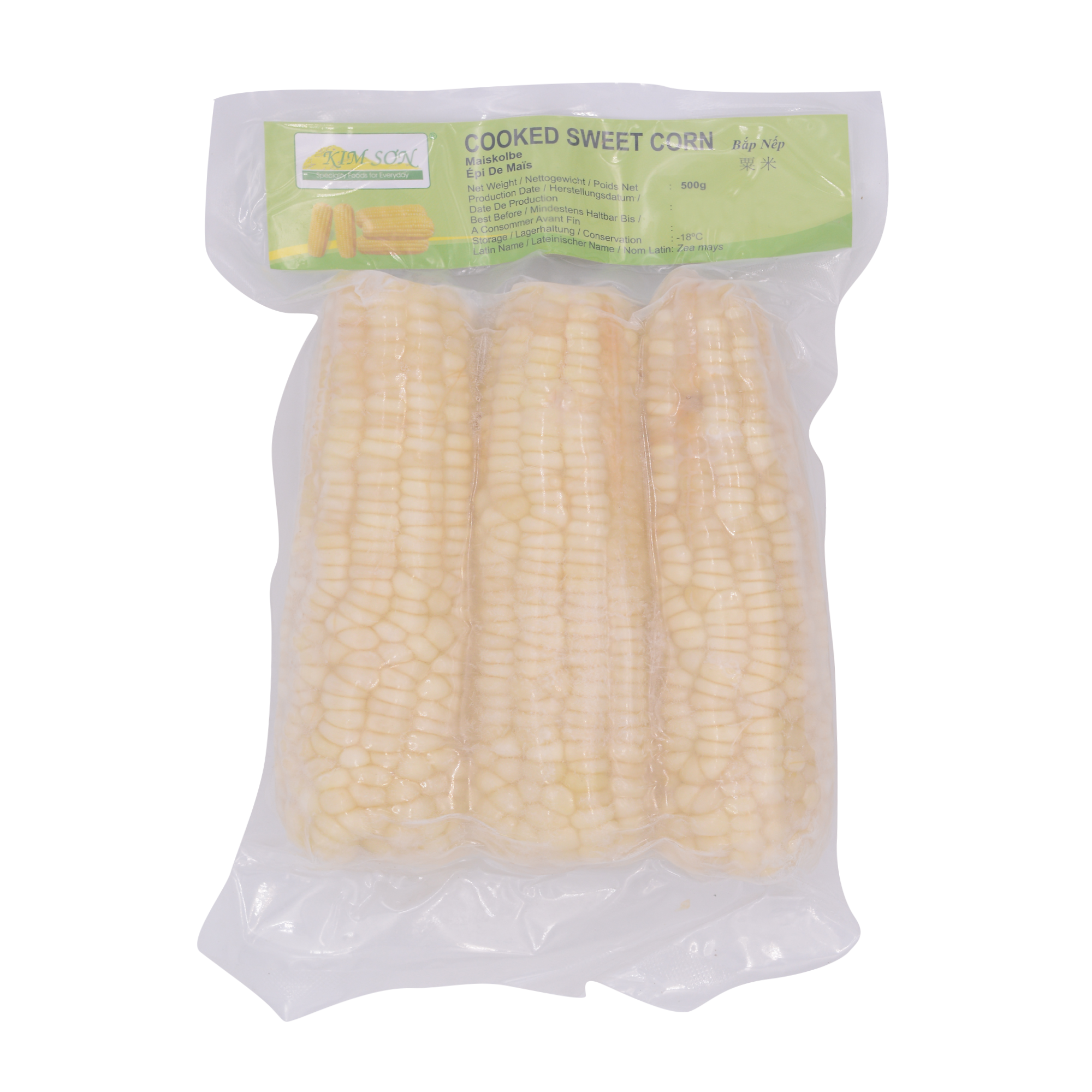 KIM SON Cooked Sweet Corn 500g (Case 20)