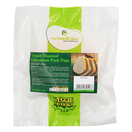 The Plantbase Store Vegan Roasted Cinnamon Pork Pate 250g (Case 20)