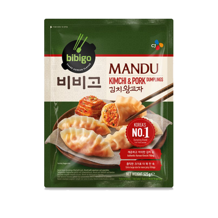 CJ BIBIGO Original Dumplings Kimchi & Pork 525g (Case 15)