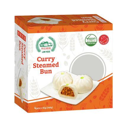 LIM KEE Veg Curry Steamed Buns (4pcs) 140g (Case 18)
