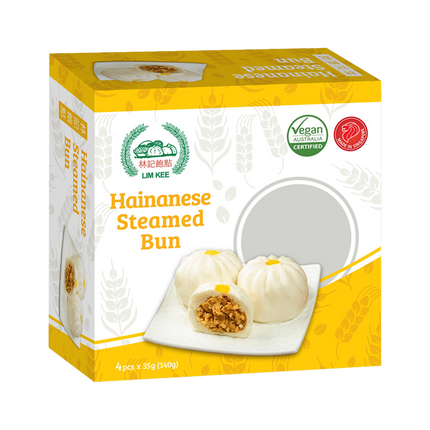 LIM KEE Veg Hainanese Steamed Buns (4pcs) 140g (Case 18)
