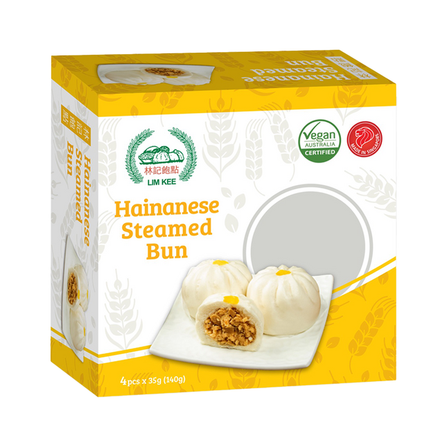 LIM KEE Veg Hainanese Steamed Buns (4pcs) 140g (Case 18)