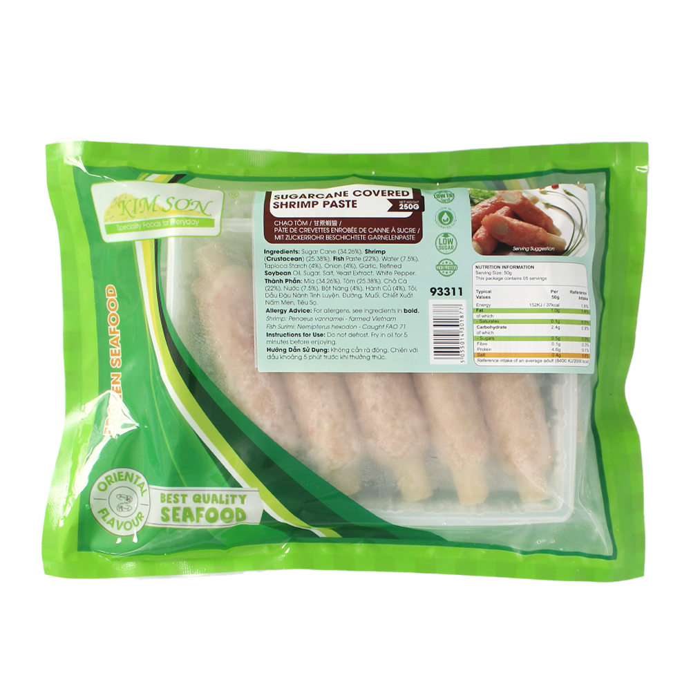 Kim Son Sugarcane Covered Shrimp Paste 250G (Case 24)